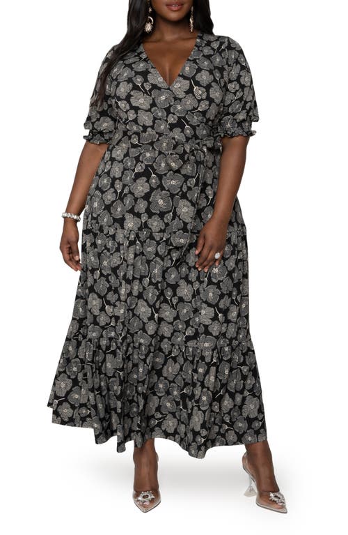 Marlo Faux Wrap Dress in Novelty Floral