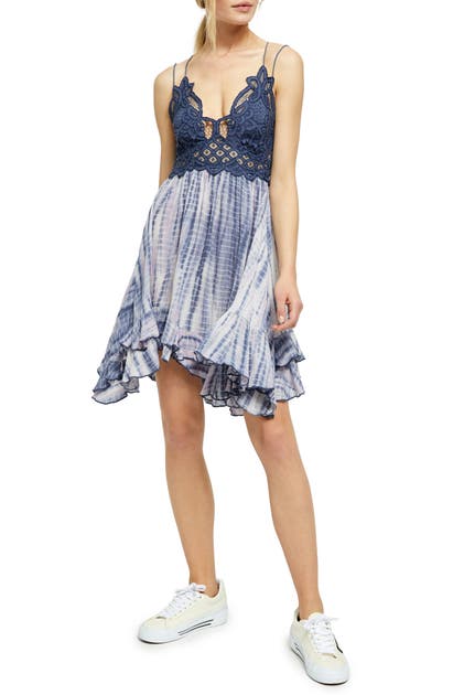 Click to view more detailed imagery on our partner's website Free People Intimately Fp Adella Tie Dye Slip In Blue