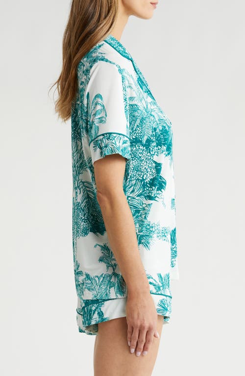 Shop Kilo Brava Palm Print Short Pajamas In Palm Toile Print