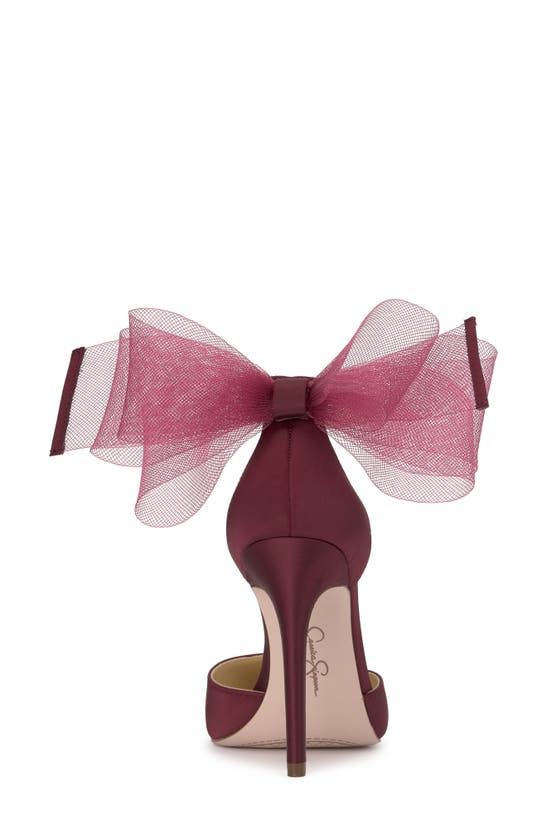 Jessica Simpson Phindies Ankle Strap Pointed Toe Pump In Berrilicious