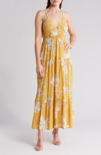 Angela, Front cross maxi dress with tie waist