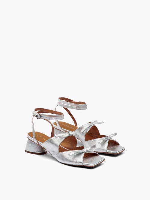 Shop Maguire Mira Heel In Metallic Silver