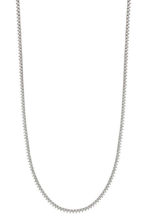 Bony Levy Audrey Diamond Tennis Necklace in 18K White Gold at Nordstrom, Size 17