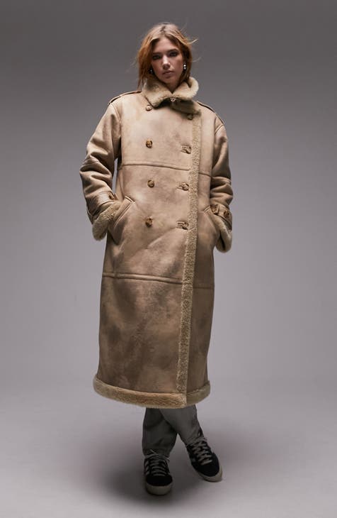 topshop faux fur jacket chevron — bows & sequins