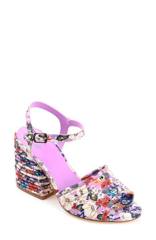 Journee Collection Charmaine Tru Comfort Foam Heeled Sandal In Purple