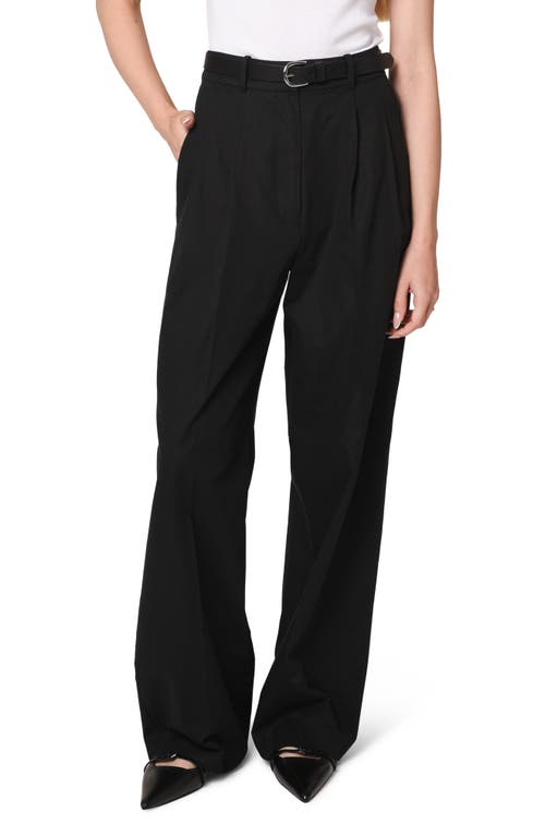 WAYF Gilmore Cotton Blend Pants in Black