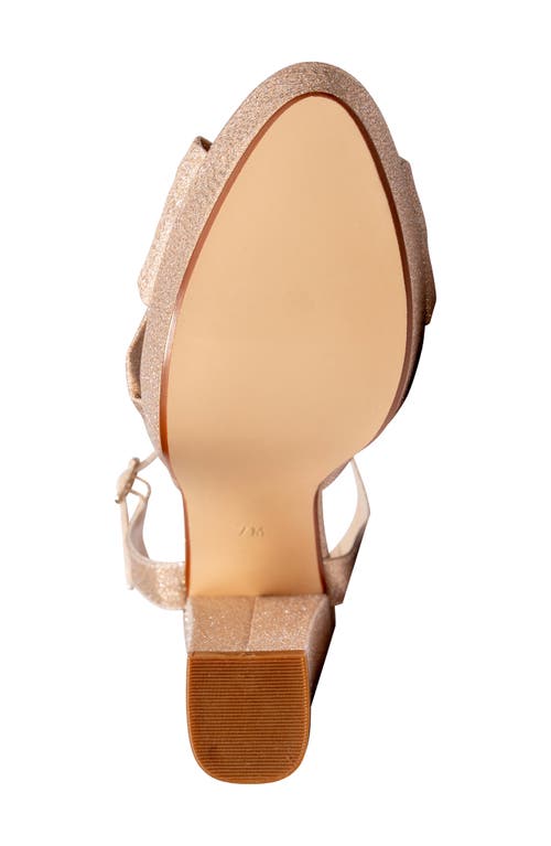 Shop Touch Ups Sailor Ankle Strap Platform Sandal In Champagne