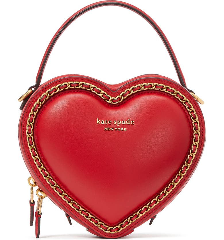 kate spade new york 3d heart leather crossbody bag | Nordstrom