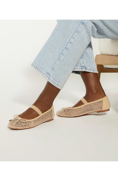 Dune London Happening Mary Jane Flat In Neutral