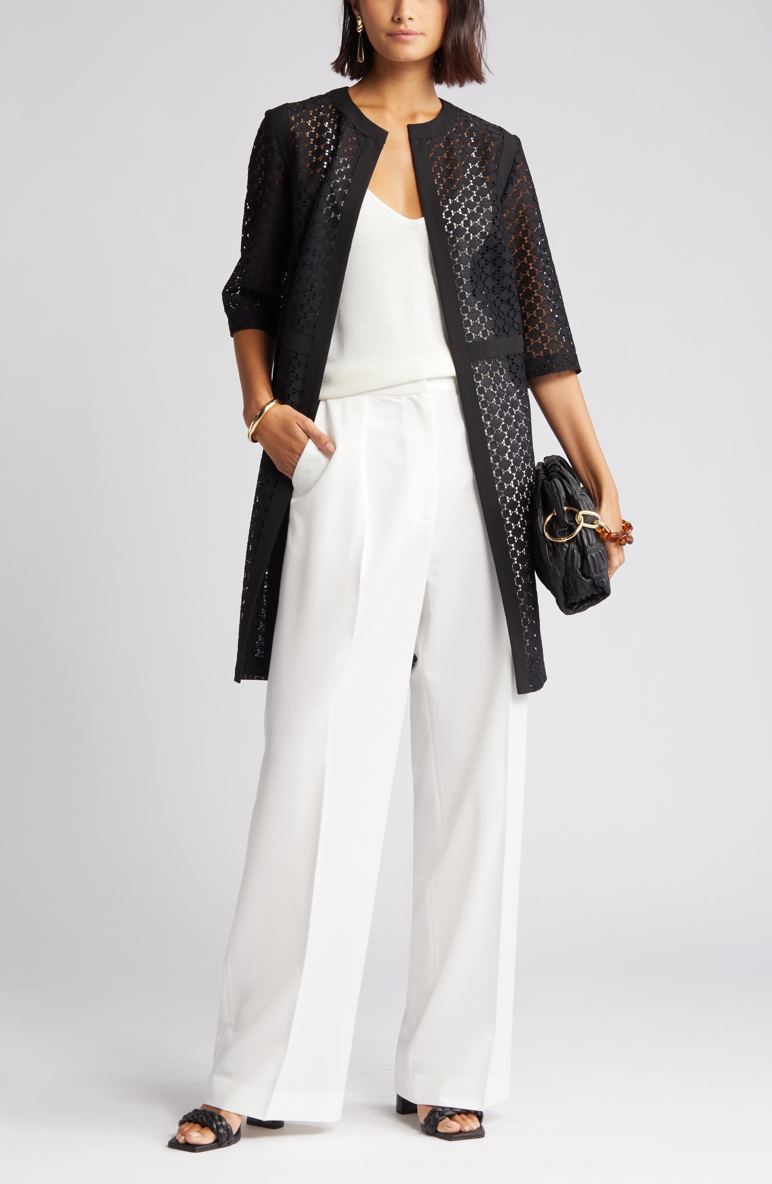 Misook Elbow Sleeve Jacket Nordstrom
