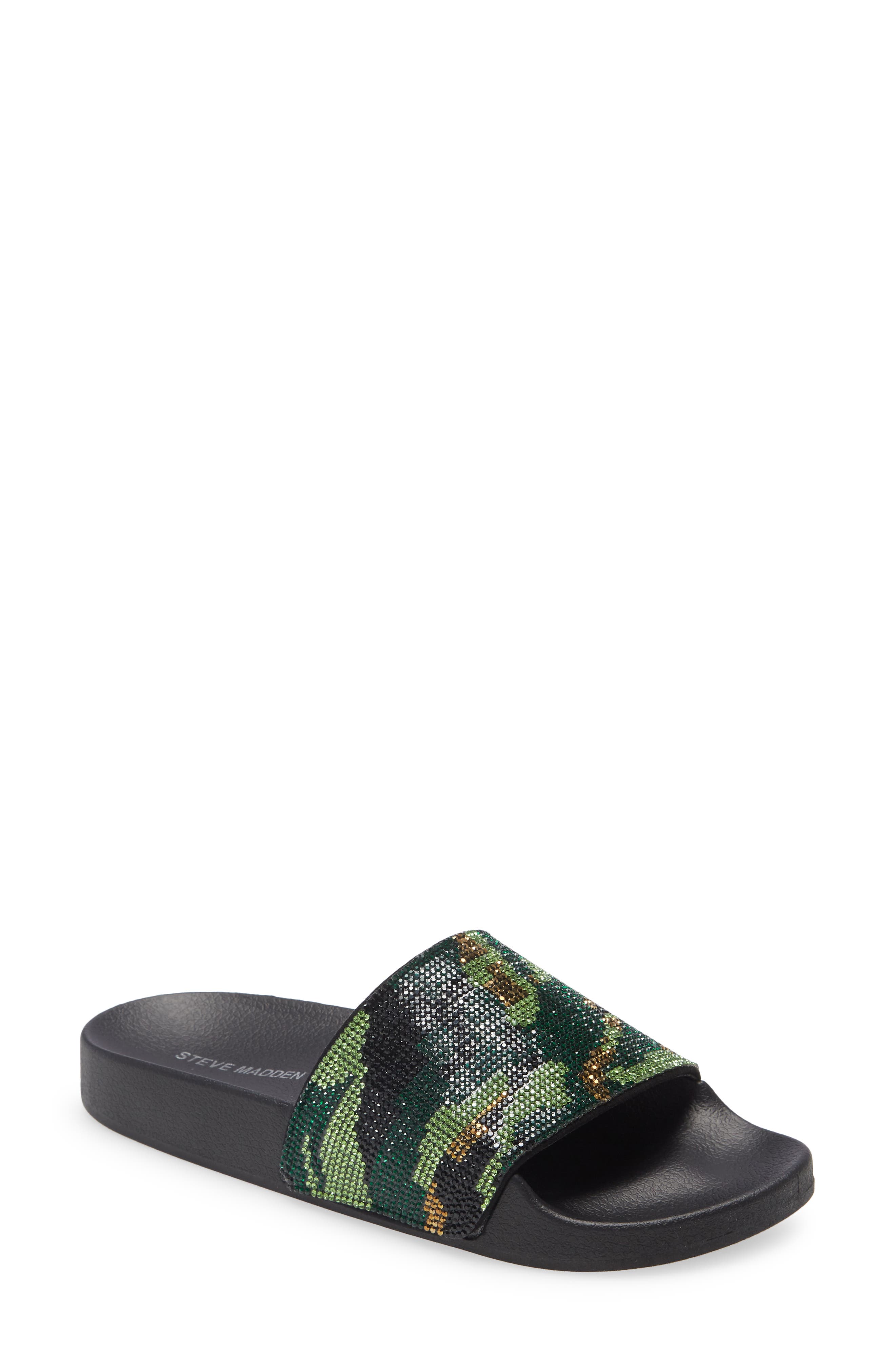 steve madden camo sandals