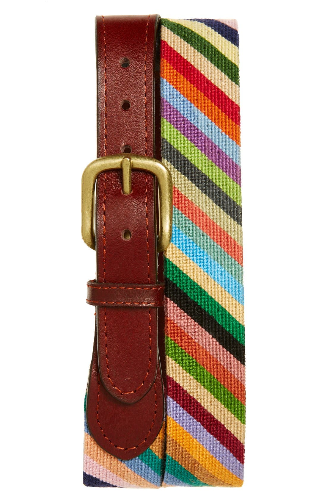 Smathers & Branson 'Parson Stripe' Needlepoint Belt Nordstrom