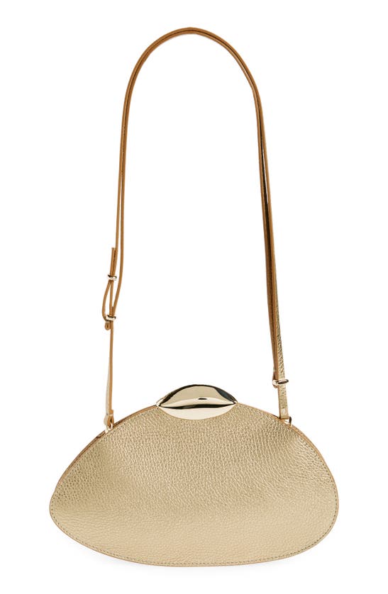 Shop Benedetta Bruzziches Belle De Jour Leather Shoulder Bag In Gold Fusion