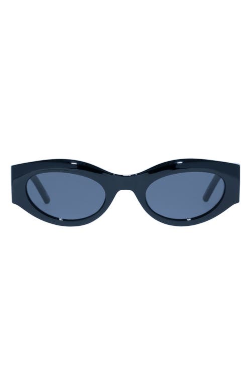 Body Bumpin' II 50mm Oval Sunglasses in Black