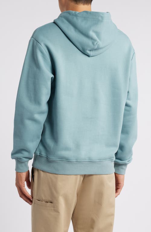 Shop Bogey Boys Essential Cotton Hoodie In Bogey Blue