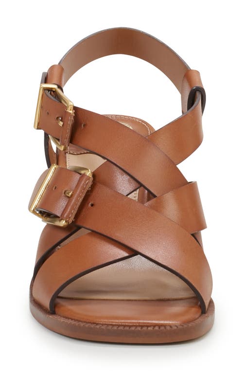 Vince Camuto Penina Ankle Strap Sandal In Golden Walnut