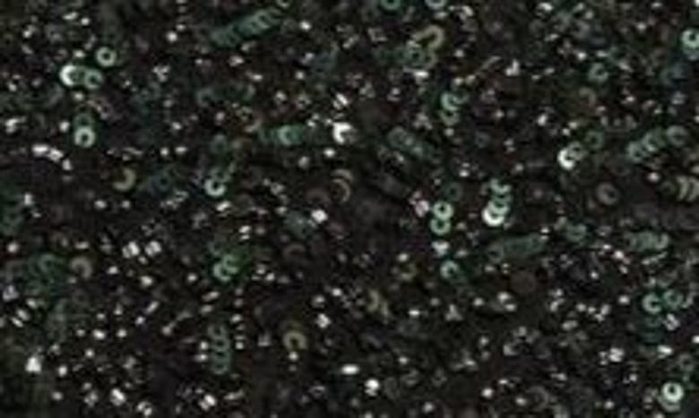 Twp Moonage Dream Sequin Mock Neck Silk Crop Top In Hunter Green