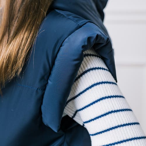 HOPE & HENRY HOPE & HENRY GIRLS' HOODED PUFFER VEST, KIDS