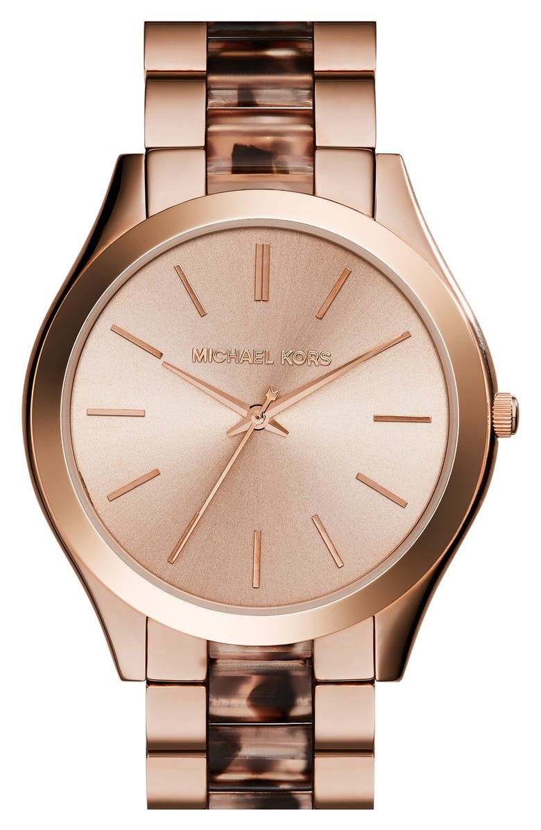 Michael Kors 'Slim Runway' Round Bracelet Watch, 42mm | Nordstrom