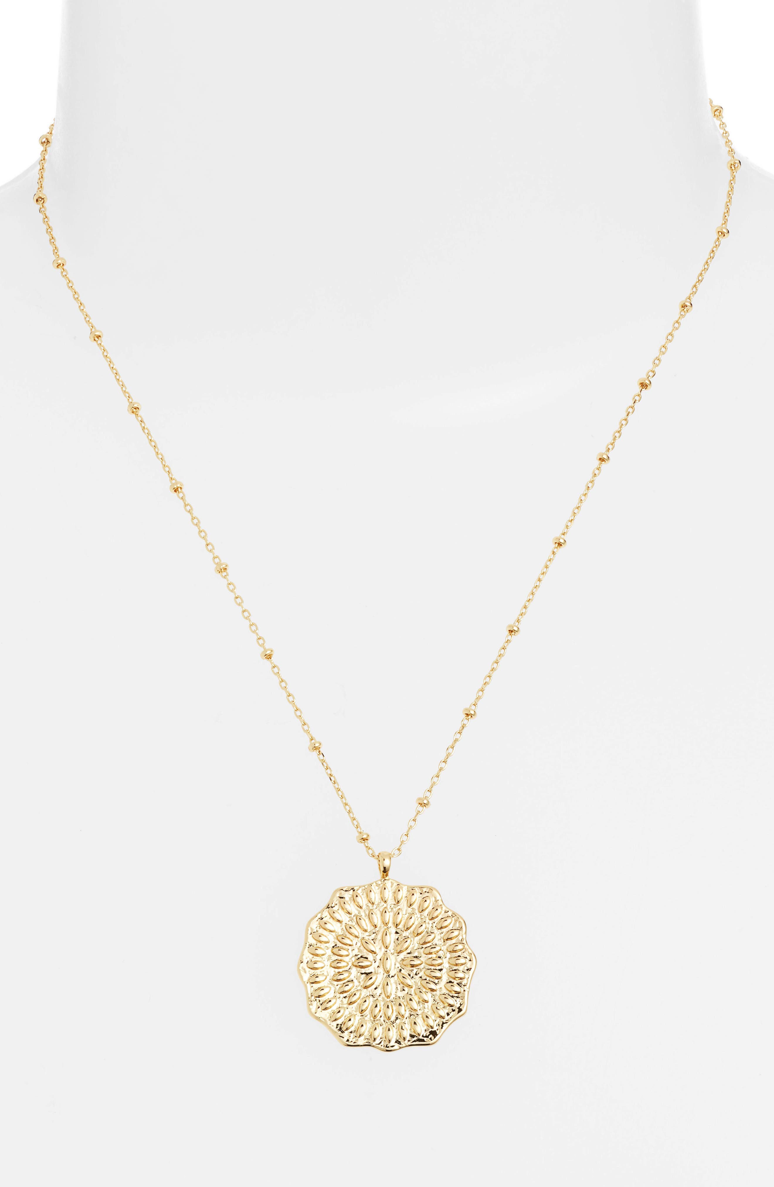 gorjana Mosaic Coin Pendant Necklace 