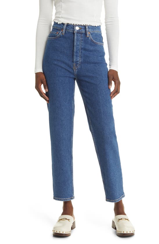 Re/done 70's Western Rinse Ultra High-rise Stovepipe Jean In Nocolor