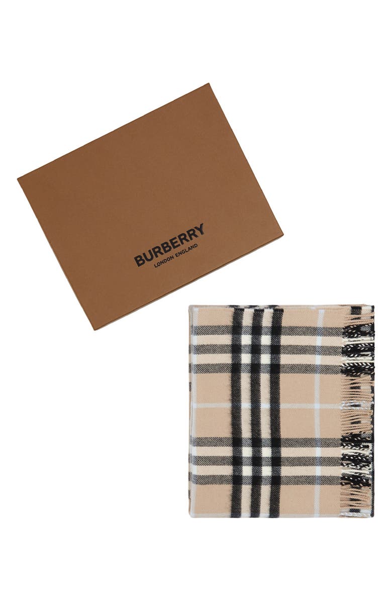 Burberry Exploded Check Cashmere & Wool Baby Blanket | Nordstrom