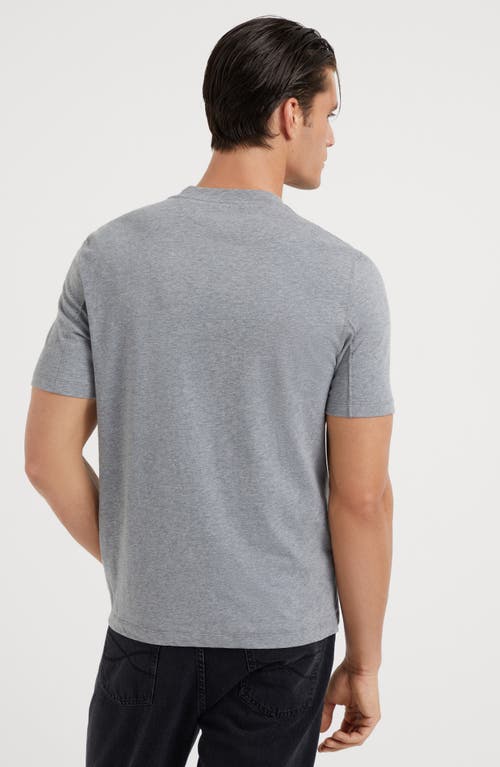 Shop Brunello Cucinelli Crew-neck T-shirt In Grey