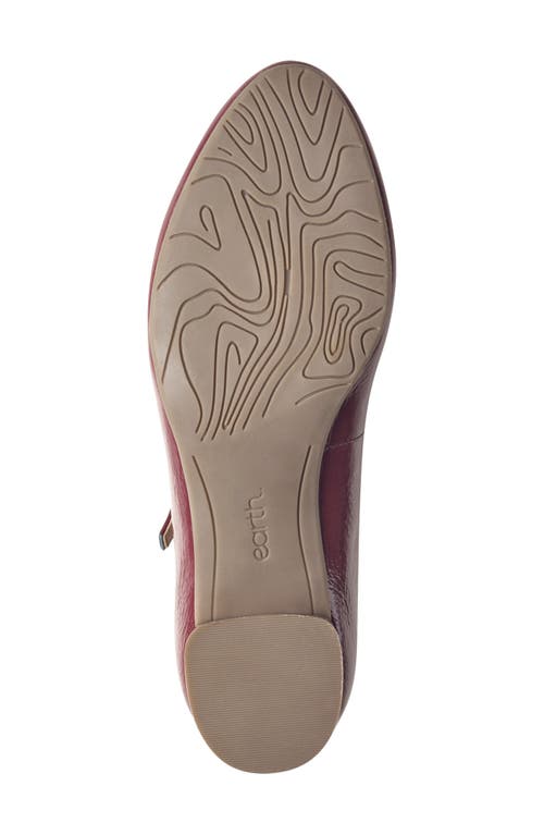 Earth Rumer Womens Block Heel Patent Leather Mary Jane Heels In Red