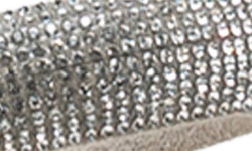 Chase & Chloe Chase And Chloe Slip-on Slide Sandal In Silver Metallic