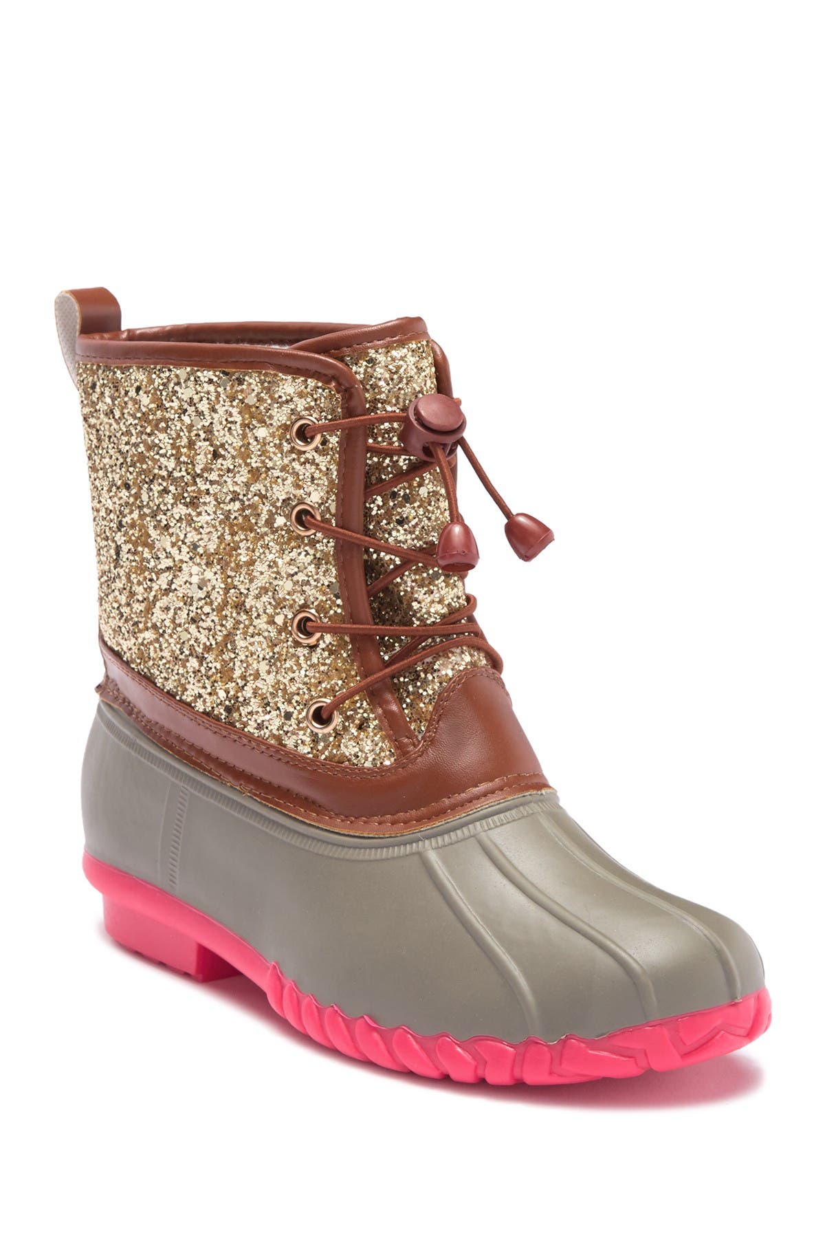 glitter duck boots womens