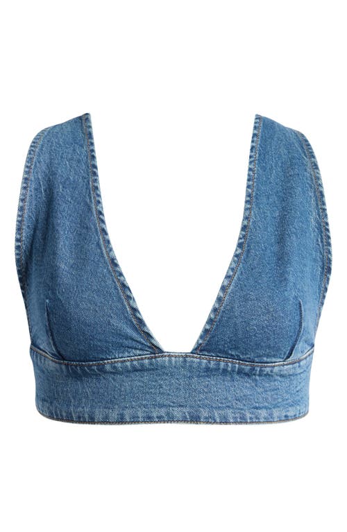 Shop Good American Denim Bralette In Indigo599