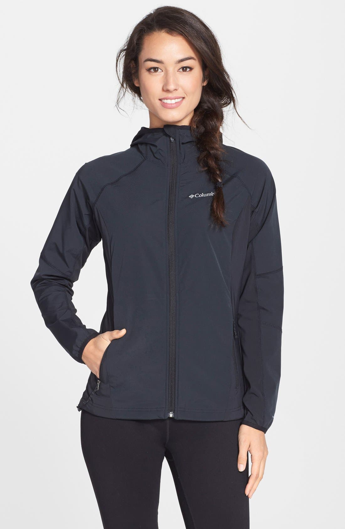 Columbia® 'Sweet as Softshell' Hooded Jacket Nordstrom