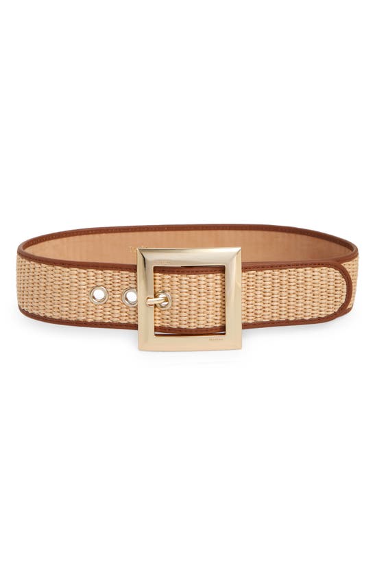 Max Mara Diretta Belt In Beige
