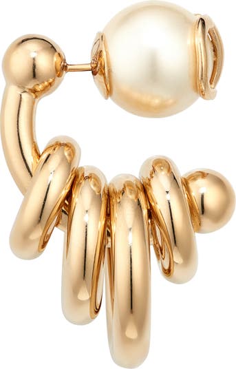 VLogo Signature faux pearl earrings in multicoloured - Valentino