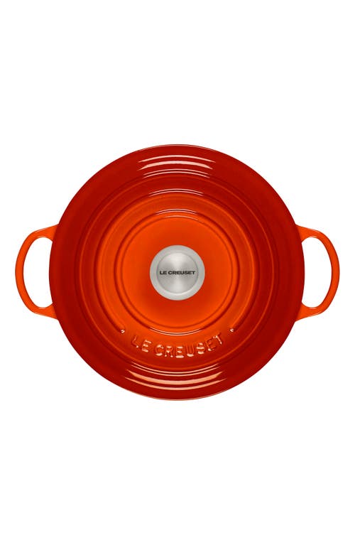 Le Creuset Signature 7.5-quart Enameled Cast Iron Brazier In Flame