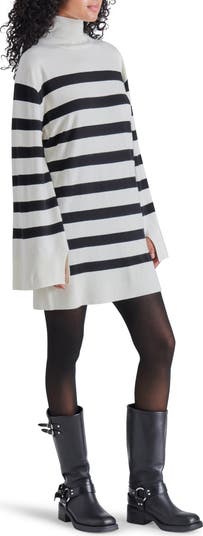 Steve Madden Gretta Turtleneck Long Sleeve Sweater Minidress