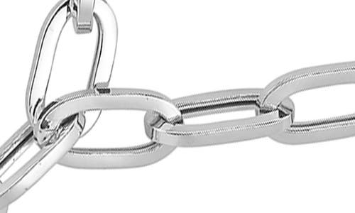 Chloe & Madison Chloe And Madison Silver Paperclip Lariat Necklace In Silver