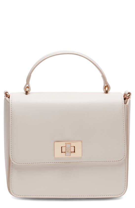 Anne Klein Square Top Handle Satchel In White