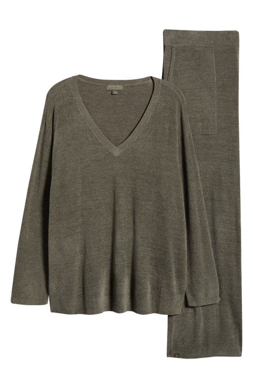 Barefoot Dreams Cozychic® Ultra Lite® Knit Pajamas In Olive Branch
