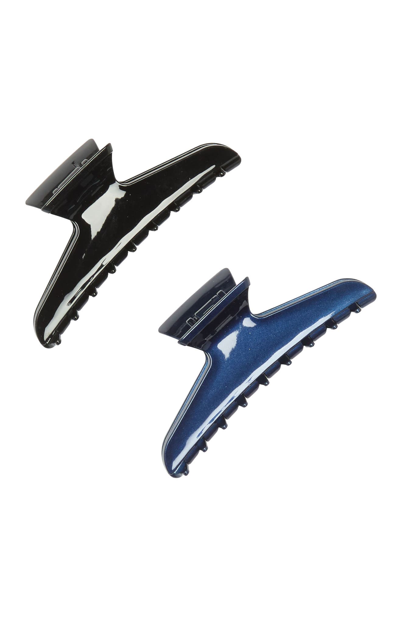 France Luxe Gigi Jaw Hair Clip In Navy/black