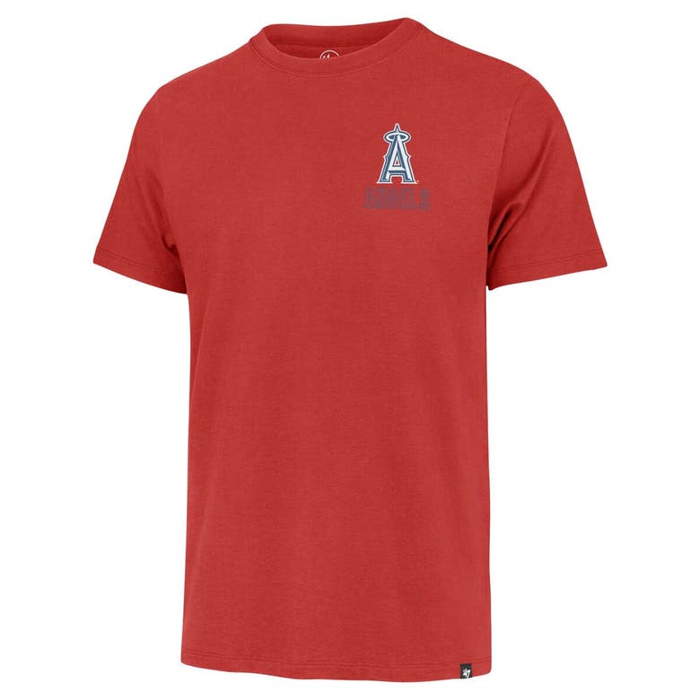 Shop 47 ' Red Los Angeles Angels Hang Back Franklin T-shirt