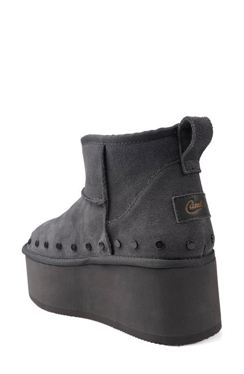 CANDIES CANDIE'S SHYE FAUX FUR PLATFORM BOOTIE