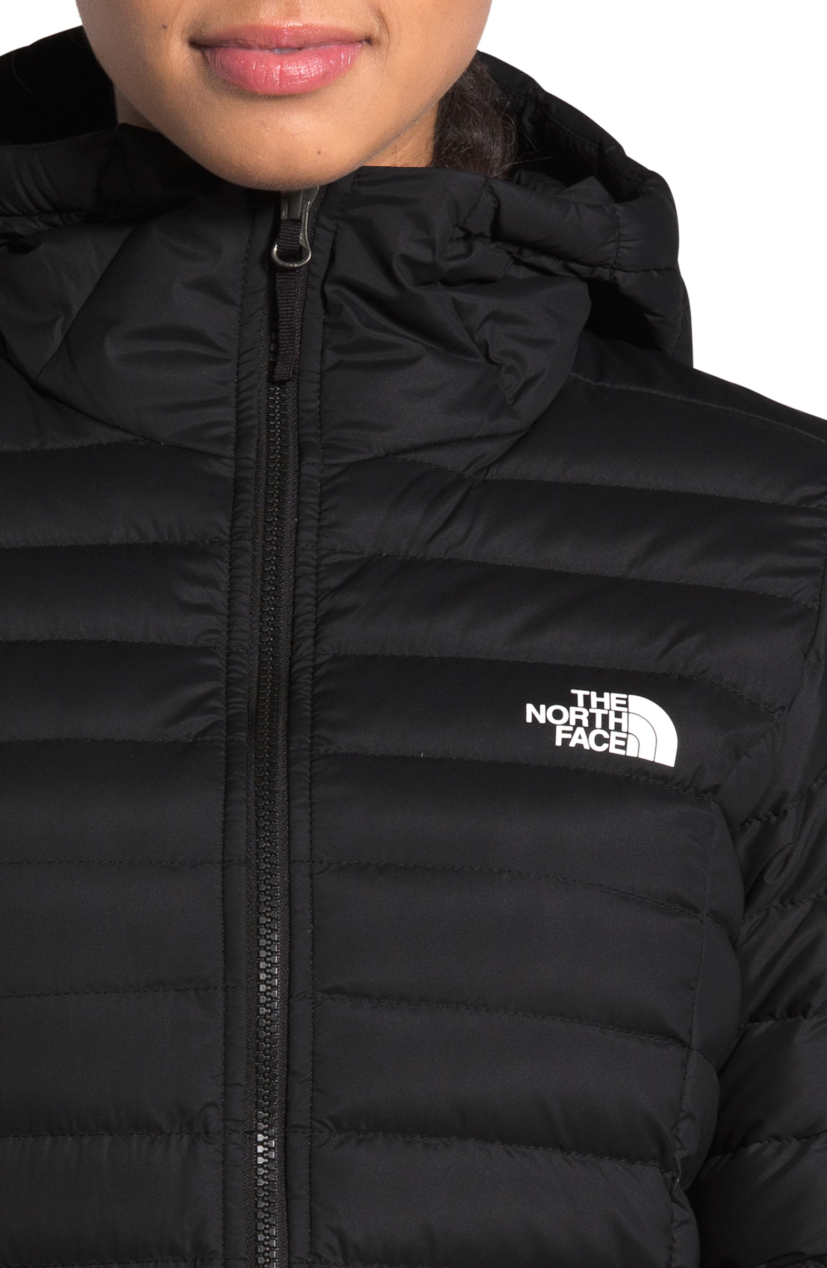 the north face stretch down padded parka