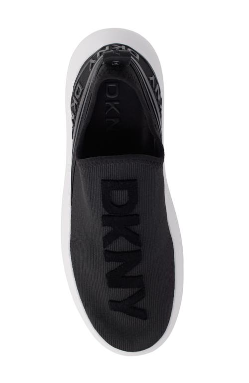 Shop Dkny Jonas Knit Platform Sneaker In Black