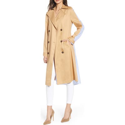 English Factory Combo Trench Coat, Beige