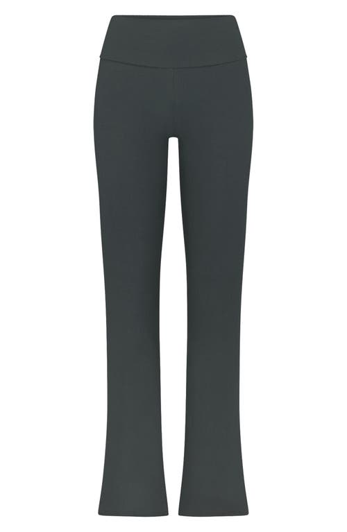 Shop Skims Soft Lounge Foldover Pants In Deep Sea