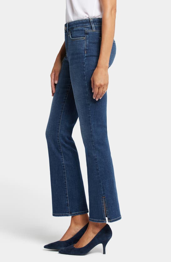 Nydj Barbara Womens Slit Denim Bootcut Jeans In Olympus