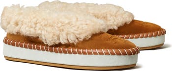 Tory burch cheap shearling slippers