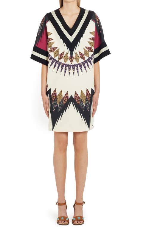 Etro Burning Satin Minidress in Bianco 0990 at Nordstrom, Size 2 Us