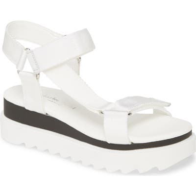 Charles David Rikki Platform Sandal, White
